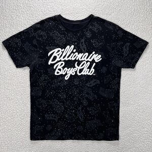 Billionaire‎ Boys Club T Shirt BBC Men's Medium Black All Over Print Streetwear